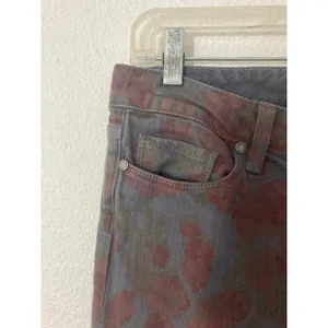 Paige 29 Skyline Ankle Peg Boho Chic Autumn Fall Floral Print Denim Jeans Pants thumbnail 5