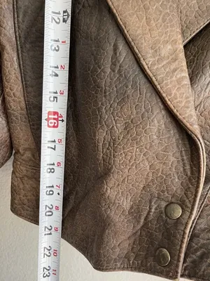 Vintage Jess Genuine Brown Leather Bomber Jacket Brown Mexico Made Women’s Sz M thumbnail 4