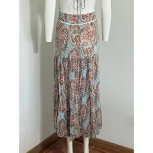 Blue B Collection Women’s Maxi Dress Paisley Boho Strappy V-Neck Beach Resort S thumbnail 7