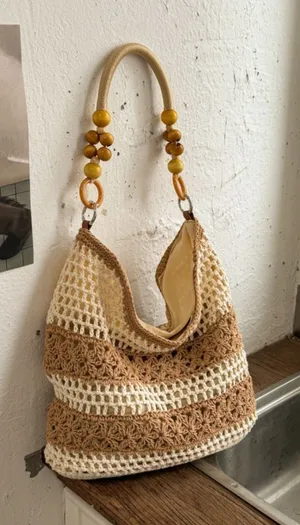 Chic Carryalls Crochet Knit Shoulder Bag thumbnail 1