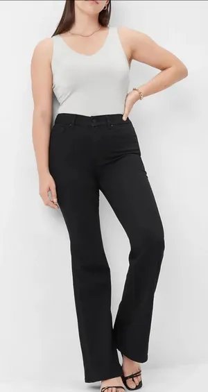 New with tags - Express Mid Rise Stay Black Skyscraper Jeans sz 6r thumbnail 1