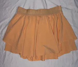 Lululemon Orange court rival skirt long Size 10 thumbnail 1