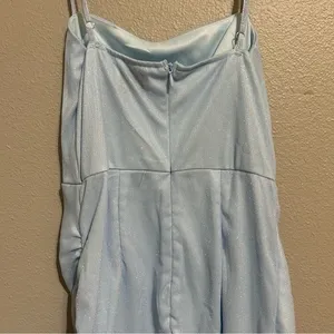 Princess Polly Ocenaia blue shimmer cocktail party mini dress women size small 4 thumbnail 9
