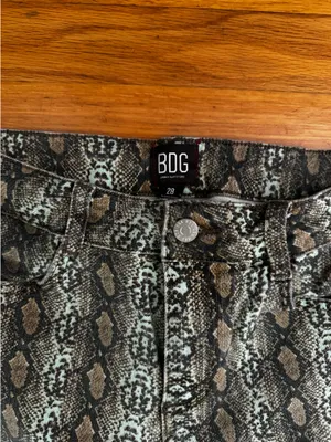Urban Outfitters BDG Python-Print Flared Jeans thumbnail 4