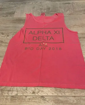 Comfort Colors Alpha Xi Delta  Tank thumbnail 1