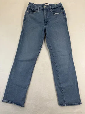 Good American Good Straight High Rise Blue Jeans‎ GS941T Womens Size 4/27 thumbnail 1