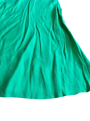 J. Crew Bold Green Midi Dress Spaghetti Strap Flowy Wedding Party Size 6 Women's thumbnail 10