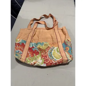 Handmade Floral Paisley‎ Multicolor Beach Hobo Hippie Tote Shoulder Bag Large thumbnail 3