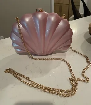 Pink Shell Crossbody Purse thumbnail 1