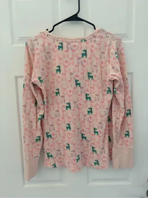 Victoria's Secret Pink Knit Henley Top with Light Pink Accents thumbnail 4