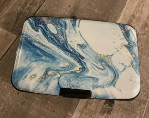 Credit Card Wallet Blue thumbnail 1