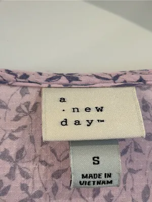 A New Day Lilac Floral Tiered Midi Dress Size S thumbnail 8