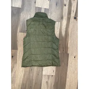 GUESS Sherpa Lined Puffer Vest Olive Green Size S Cozy Warm Casual thumbnail 9