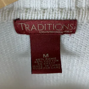 Traditions Medium Ramie Cotton Embroidered Winter Snow Skiing Ice Skate Jacket thumbnail 6