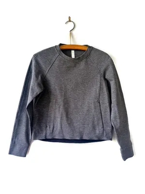 Lululemon Heather Gray Scuba Crew thumbnail 4