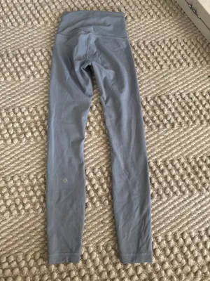 Lululemon size 0 light blue leggings (school is strict on wearing leggings so I didn’t wear them that much) thumbnail 3