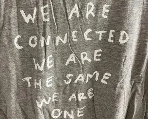 Spiritual Gangster “We Are Connected” Boyfriend Shirt Top Women’s Small New NWT thumbnail 2
