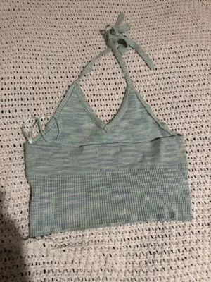 PacSun Blue halter top knit thumbnail 2