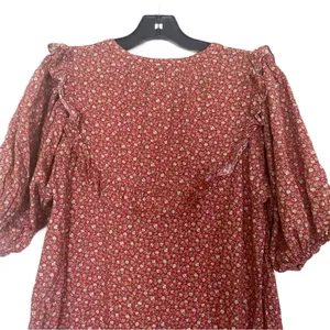 Christy Dawn Dress Emilia‎ Floral Midi Cotton Rooibos Harvest S EUC thumbnail 7