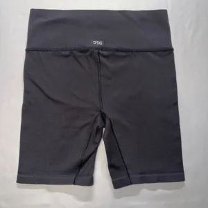 DSG Bike Shorts Women Medium Black Ribbed High Rise Athletic Activewear thumbnail 6