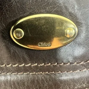 Chloé Bay Shoulder Bag Vintage Medium Brown Leather Gold Hardware Italy Classic thumbnail 8