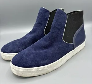 Sam Edelman‎ Boot Womens 8.5 Blue Margot High Top Sneaker Ankle Comfort Casual thumbnail 1