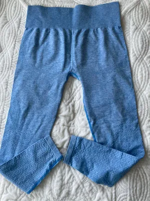 Gymshark Blue Marl Vital Seamless Leggings thumbnail 3