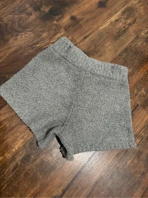 SKIMS Gray Plush Cozy Lounge Shorts thumbnail 3