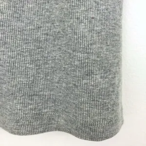 Abound New Cropped Henley Tank Top Scoop Neck Ribbed Heather Grey thumbnail 8