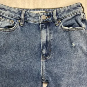 PacSun Distressed Denim Jeans Womens Blue High Rise Straight Leg Cotton‎ thumbnail 2