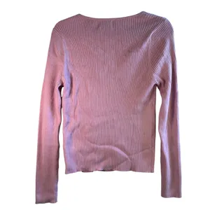 Old Navy Sweetheart Fit Ribbed Sweater Pink Knit L/S L Coquette Balletcore Y2K‎ thumbnail 2