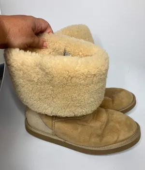 UGG Classic Tall 5815 Boots Women Size 10 Chestnut Tan Good Suede Shearling thumbnail 1