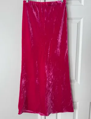 Anthropologie The Tilda Maxi Slip Skirt: Velvet Edition, Size S thumbnail 7