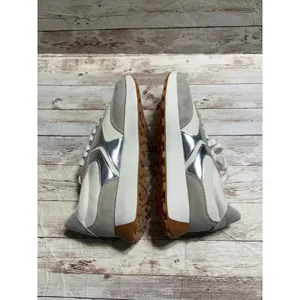 Steve Madden Kendrix Athetic-Fit Jogger Sneakers Women's SZ 11 Silver Taupe NWT thumbnail 6