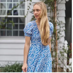 Banjanan Norma‎ Dress in Shadow Bloom Marina Size medium thumbnail 2