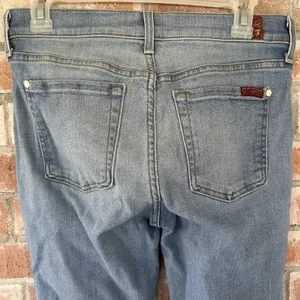 7 For All Mankind Cropped Bootcut Jeans Size 28 thumbnail 6