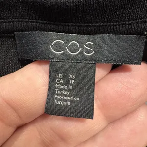 COS Womens Oversized Boxy Top Size XS Black Batwing Minimalist Quiet Luxury thumbnail 5