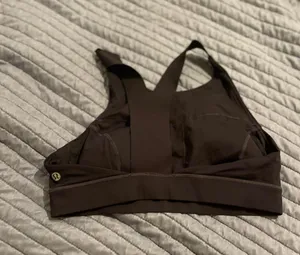 Dark Purple Sports Bra thumbnail 2