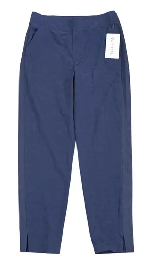 Athleta Brooklyn Textured Ankle Pants Navy Blue Camo Size 8 NWT thumbnail 1