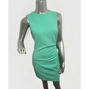 ELLIATT Small Mint Green Ruched Sleeveless Sheath Dress thumbnail 2