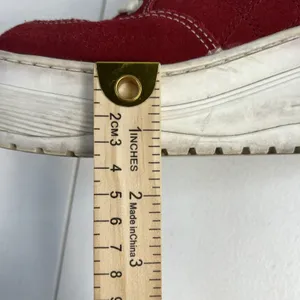 Y2K Candie’s 6 Red Platform Chunky Heel Sneakers Shoes Suede Grunge Punk‎ Retro thumbnail 13