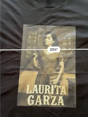 Laurita Garza Graphic Tee - Black with Sepia Print thumbnail 4