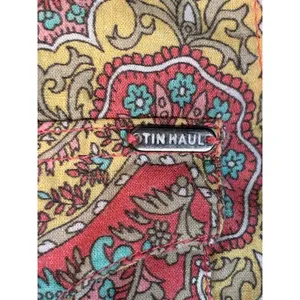Tin Haul‎ Paisley Western Snap Shirt Pink Coral Turquoise Boho Cowgirl Small thumbnail 8