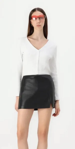 Hollister Leather Mini Skirt thumbnail 1