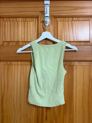 American Eagle Size XS Green Ribbed Tank Top thumbnail 4