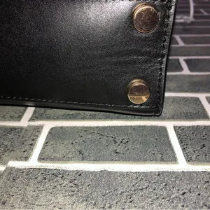 Michael Kors Black and gold python, Sloane crossbody thumbnail 8