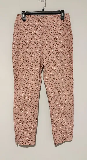 Jules & Leopold pull on Dress Pants Floral‎ Soft Comfort Casual pink medium thumbnail 1