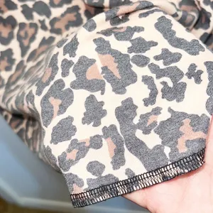 Crazy Train Leopard Print Short Sleeve Keyhole V Neck Top thumbnail 5