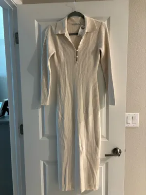 Abercrombie Cream Sweater Dress thumbnail 3