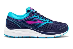 Brooks Addiction 13 Running Shoe Evening Blue/ Purple Cactus Size 8 thumbnail 1